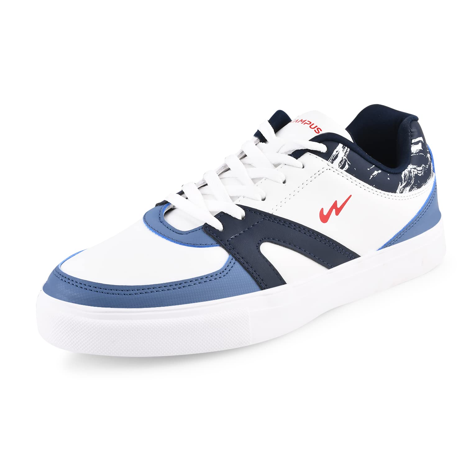 Campus OG-04 Mens White Sneakers | Supportive and Comfortable Casual Shoes for Men | Soft PU Foam Insole | Water-Resistant Upper and Anti-Skid Outsole (B0BVZSK6ZP) Amazon Price History, Amazon Price Tracker