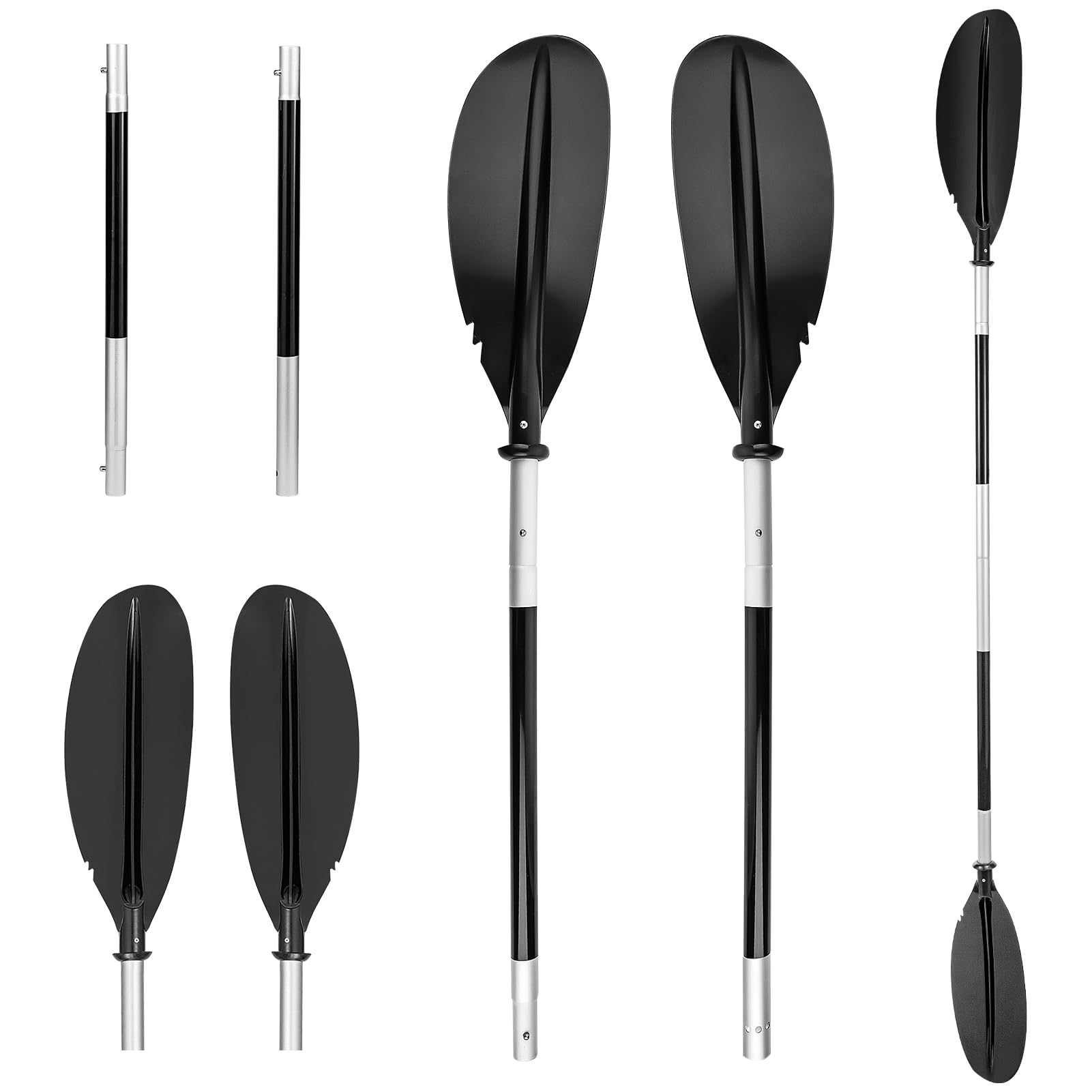 Youyijia Lightweight Durable Detachable Kayak Oar Adjustable Non-slip Handle Aluminum Alloy for Motor Boat Oars Emergency boats Or Dinghy