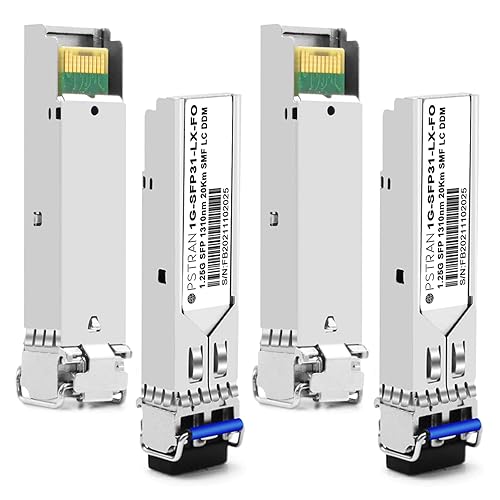 Vista 177 de Módulo óptico del transmisor-receptor de 1000BASE-SX SFP compatible con Cisco GLC-SX-MMD GLC-SX-MM SFP-GE-S GLC-SX-MM-RGD 850nm 1,804.5 ft DDM For