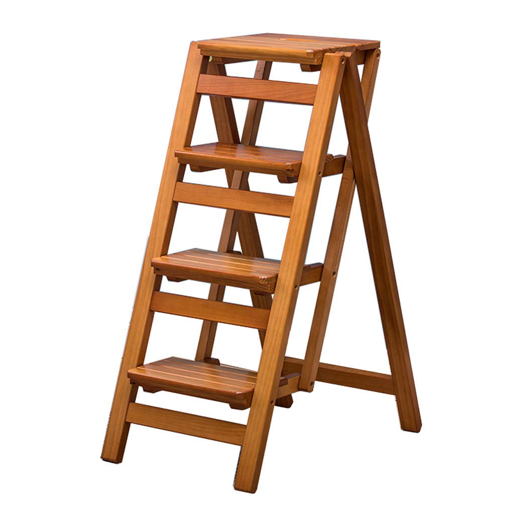 Escabeau en bois pliable et léger : la chaise d'échelle portable pour un rangement facile
