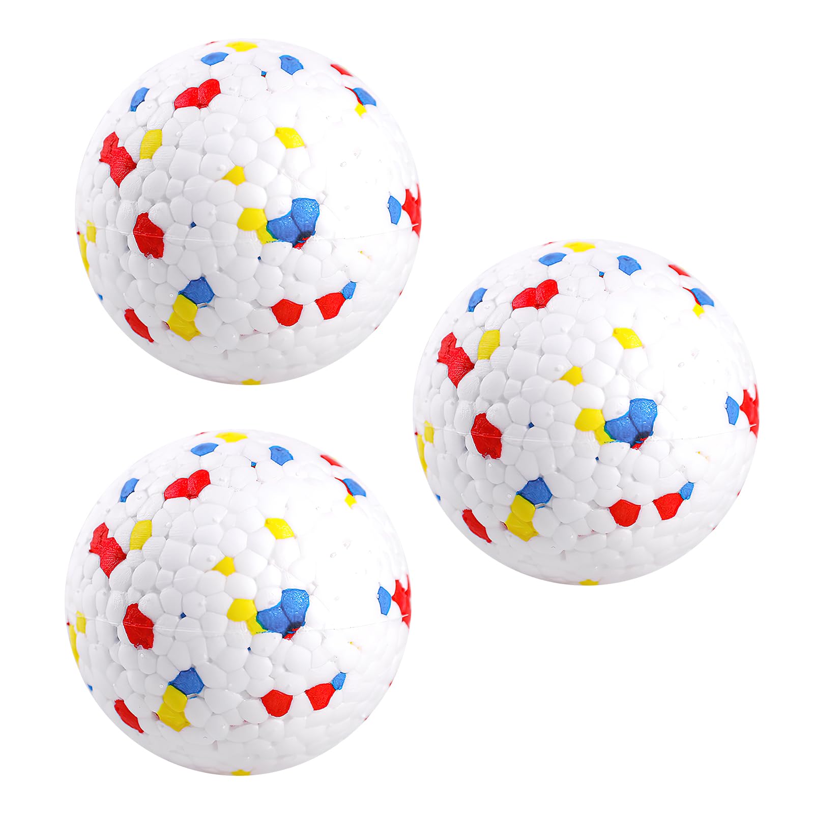 APOMOONS Pelota para perros indestructible, 3 unidades, pelota de juguete para perros, pelota de goma duradera, alta elasticidad, pelota de juguete para perros grandes, medianos y pequeños perros y