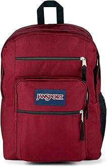 JanSport Laptop Backpack - Computer Bag with 2 Compartments, Ergonomic Shoulder Straps, 15” Laptop Sleeve, Haul Handle - Russet Red