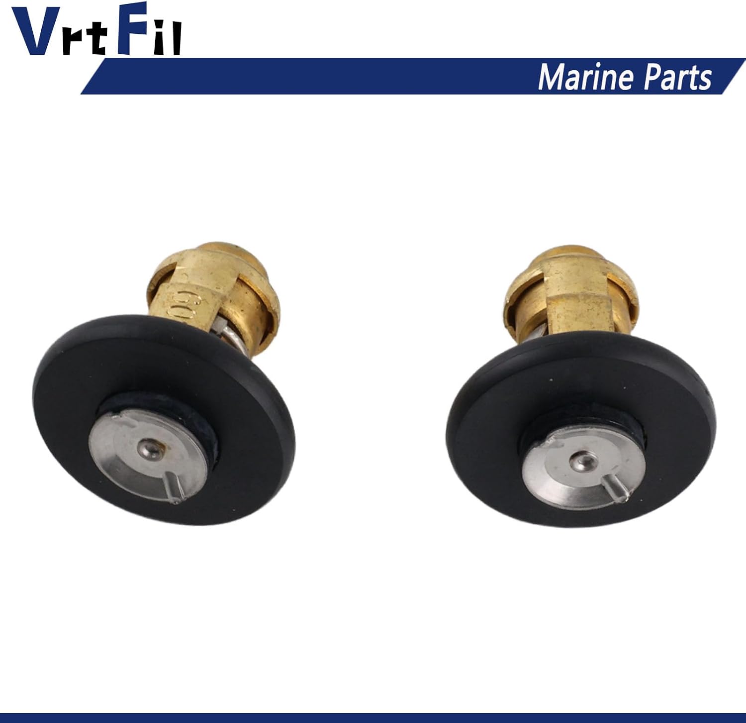 2Pcs 6FM-12411-00 Thermostat Compatible with Yamaha Outboard 20HP 24HP 25HP