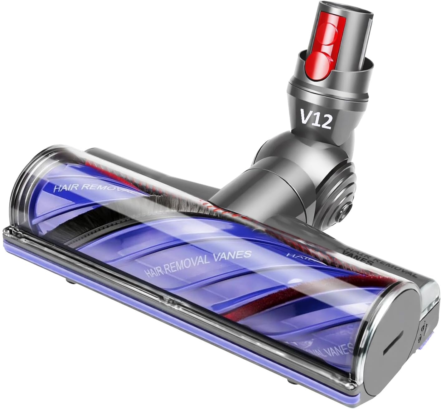 Cabezal de cepillo de repuesto para Dyson V12 Detect Slim Anti-Tangle, V12 Detect Slim Direct Drive eléctrico, pieza compatible con cepillos de turbina eléctrica, adecuado para suelos de madera