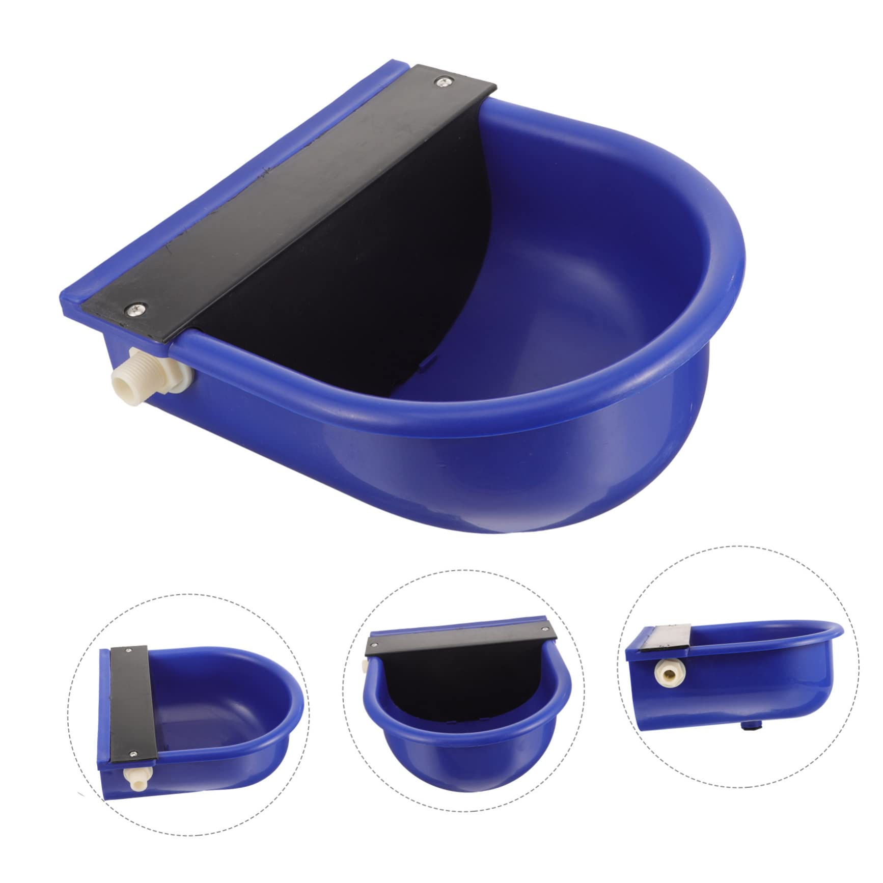 Didiseaon Bebedero Automático de Plástico Azul para Ganado y Caballos sin Óxido y Duradero Nivel Constante de Agua Color Aleatorio para Uso en Granjas
