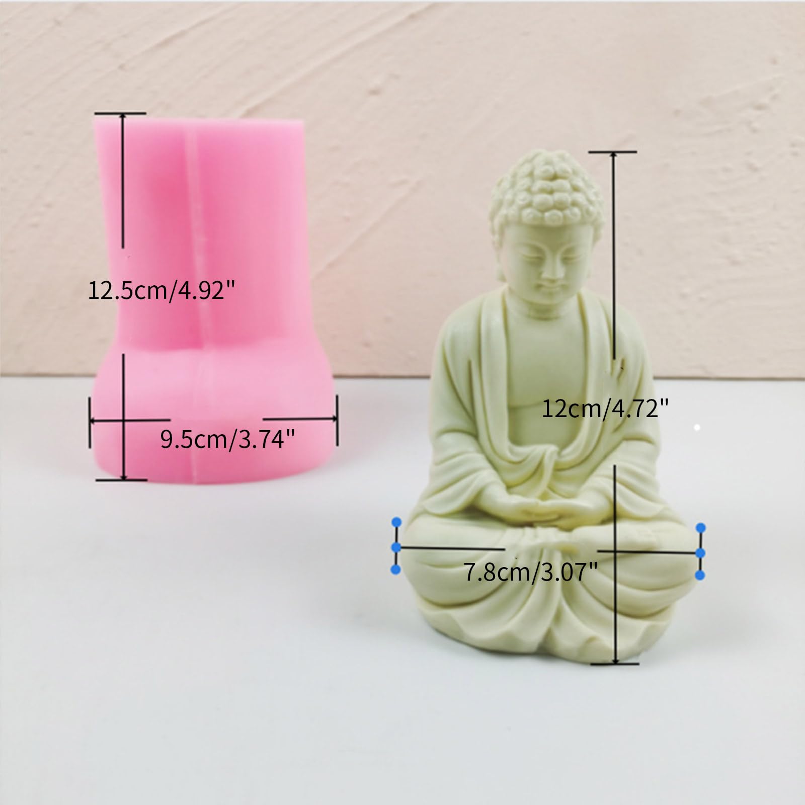 Silicone Statua Decorazione Scultura Stampo in gesso Resina epossidica Argilla Artigianato Ornamento fai da te Gioielli Strumento per realizzare candele Stampi per candele in silicone