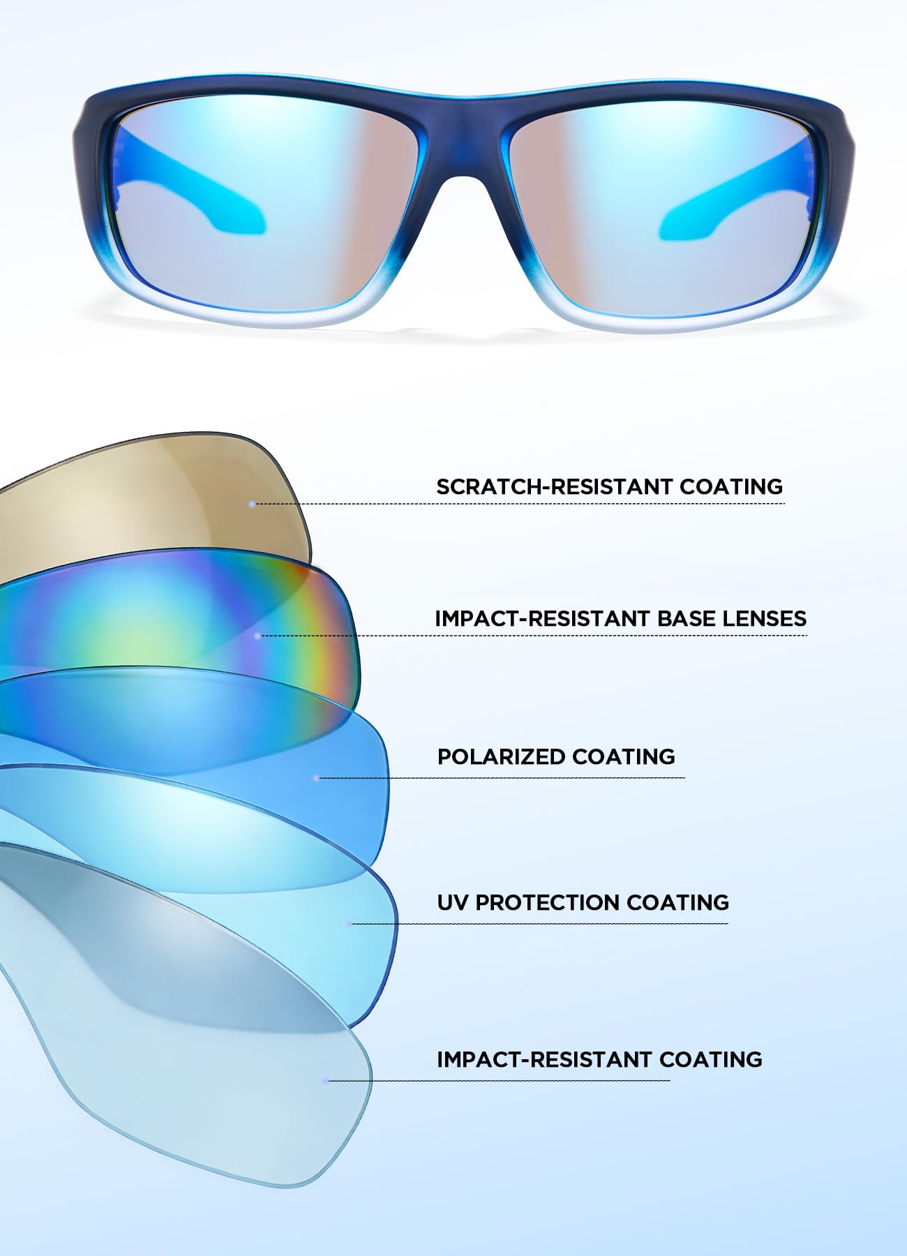 Z87 - Gafas de sol de pesca para hombres y mujeres, para conducir, ciclismo