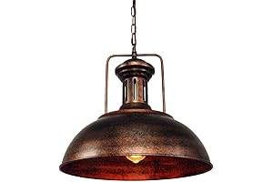 16.14" Farmhouse Copper Pendant Lighting for Kitchen Island