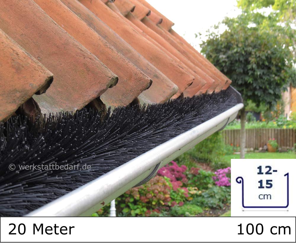 Dachrinnenbürste 20 Meter Ø 8cm, direkt vom Hersteller, auch als Hohlraumbürste verwendbar