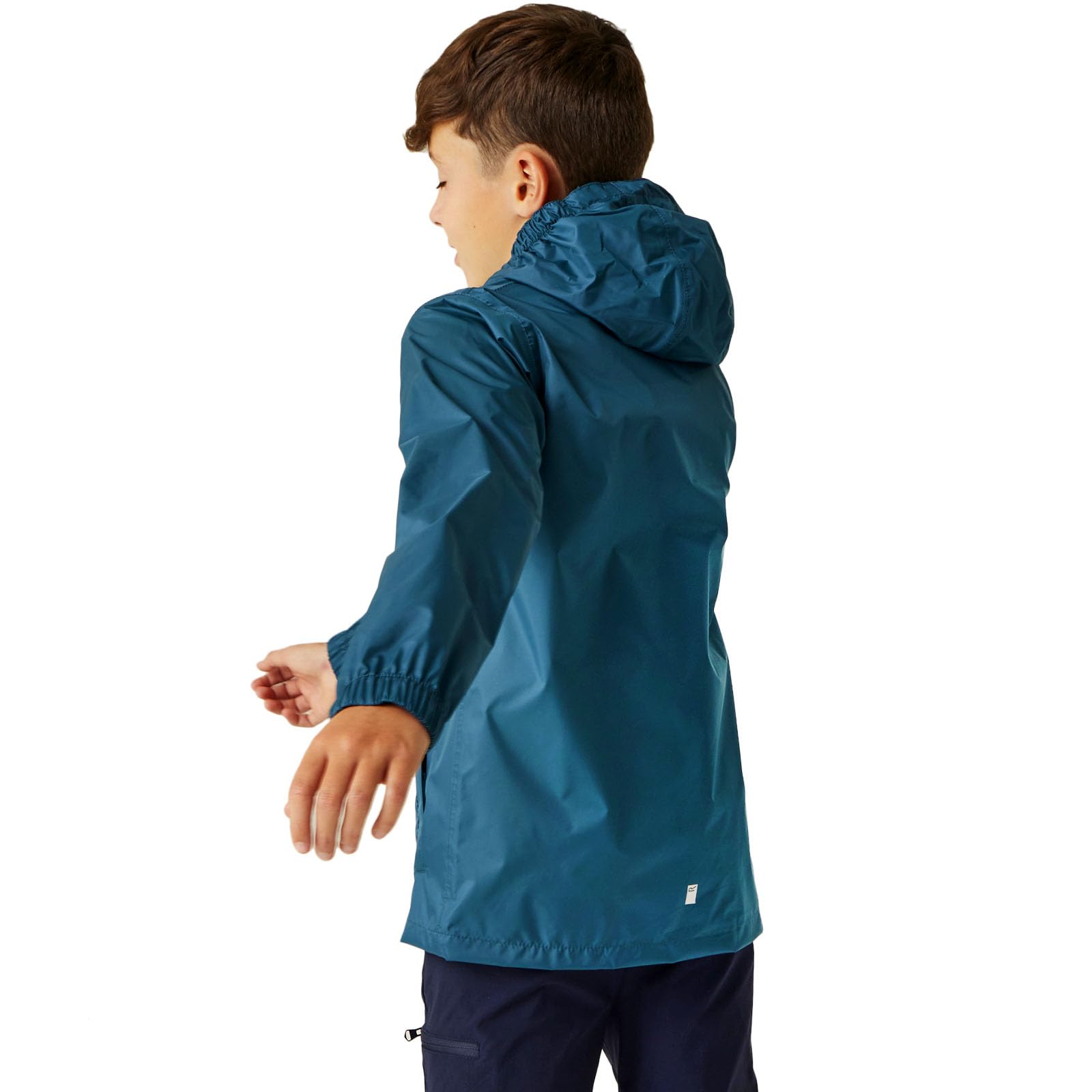 Regatta Mixte Enfant Kid Pk It Jkt Iii Veste Imperméable, Moroccan Blue, 5-6 Ans EU