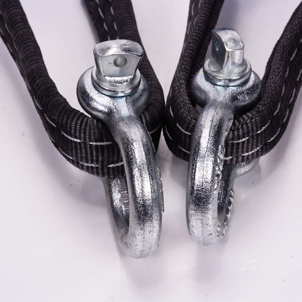 Cuerda de Remolque, Cuerdas de Remolque Correa de Tracción de Nailon, Cuerda de Remolque/Cinturón de Tracción, 2 Ganchos en Forma de U/a/3 Meters 8 Tons