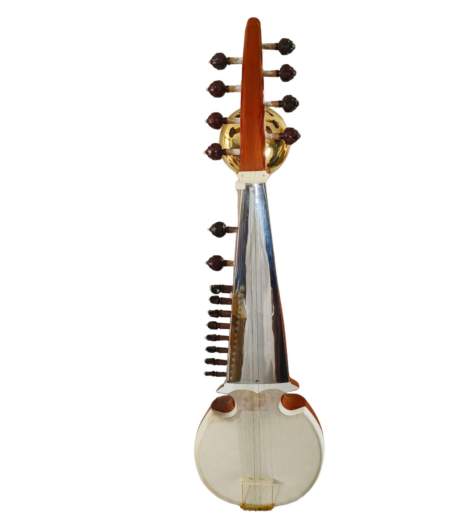 Musical works Professional Sarod Tumba Ali Akbar Khan Style With Fiber Case Single Tune Wood-image-46
