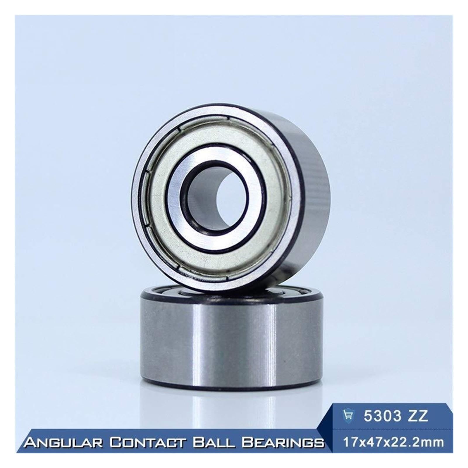 Aspectos, 5303 ZZ Rodamiento 17x47x22,2 mm (1 PC) Rodamientos de bolas contacto angular axiales doble hilera 5303ZZ 3303 3056303