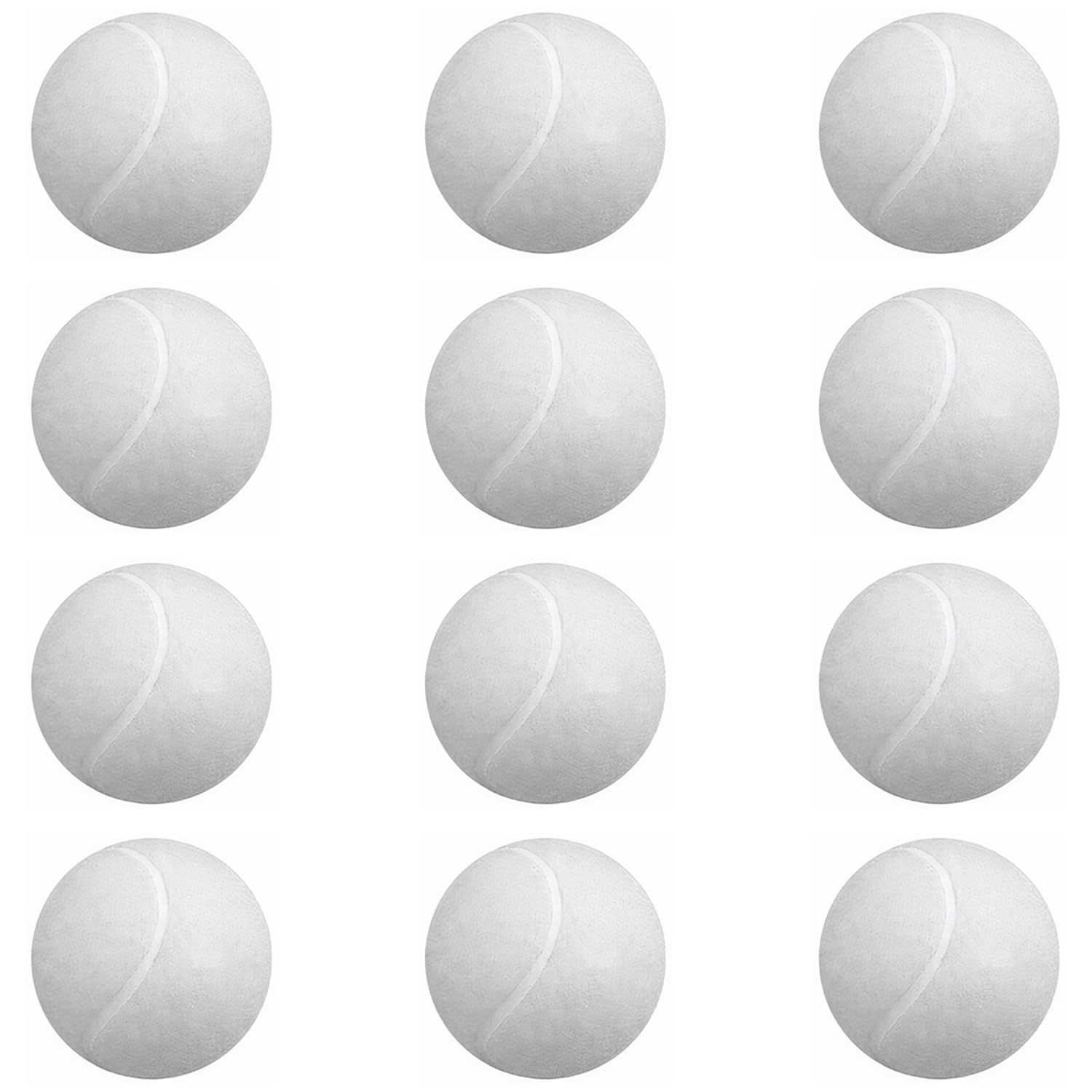 Steller Light Weight Tennis Ball for Recreational Sports, Cricket, Kids, and Pets - Affordable Fun and Playtime Ball with Durability, Pack of 12 (White) (B0CFS66PQM) Amazon Price History, Amazon Price Tracker