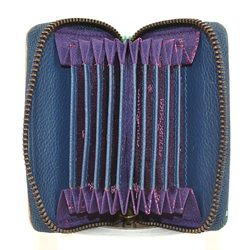 Anuschka Women’s Original Hand-Painted Genuine Leather Accordion Style Credit and Business Card Holder3