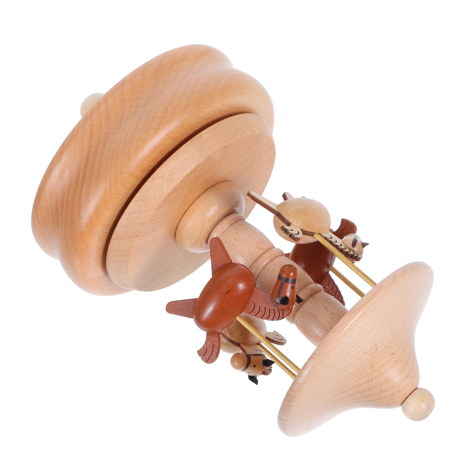 Melodía relajante caja de música PRETYZOOM carrusel de madera obsequio especial adultos