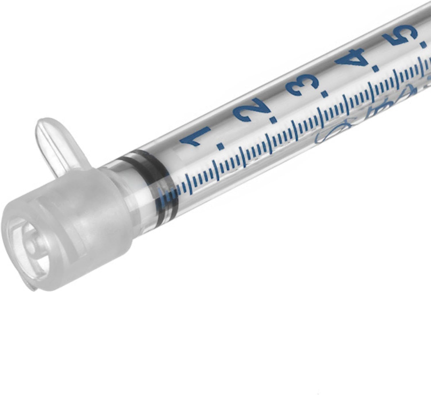 BASIK Silicone O-Ring Syringes, 1mL Compatible With ENFIT Connections, 24-Pack with Caps, Reusable