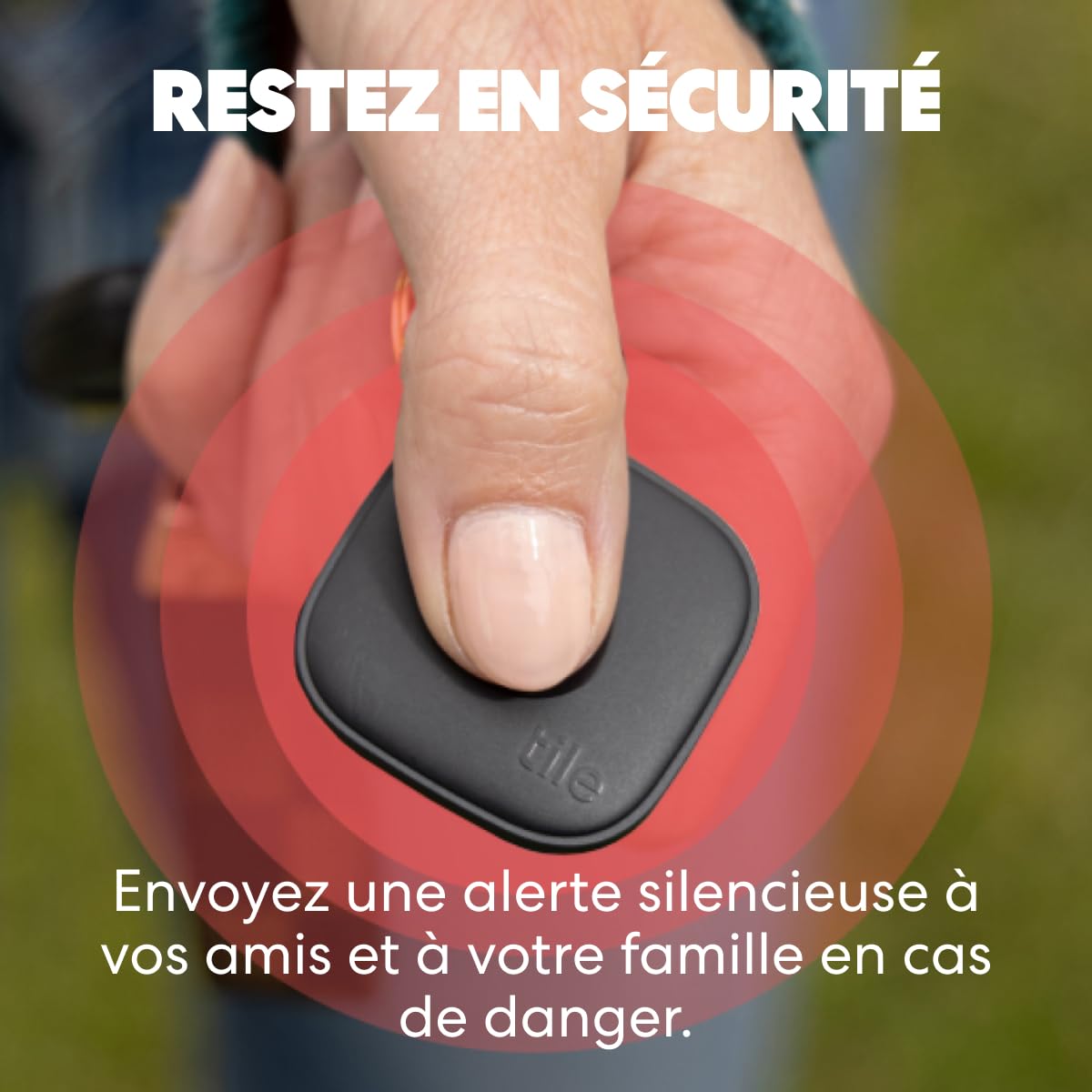 Life360 Tile - Tracker Bluetooth, détecteur de clés et localisateur d'objets pour clés, Sacs & Autres. Détecteur de téléphone. Compatible avec iOS & Android. Lot de 4 (Noir)