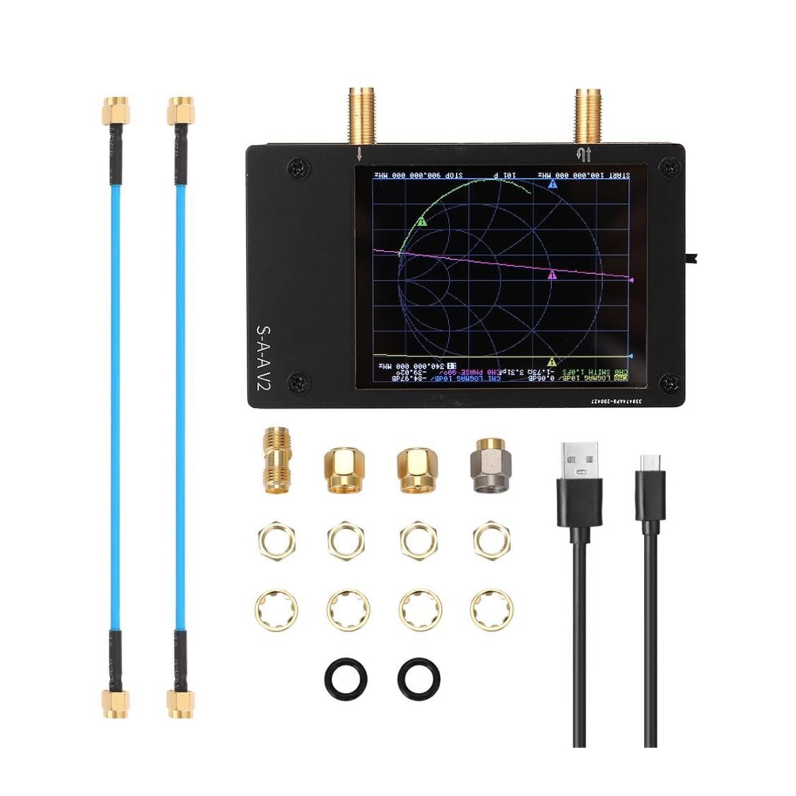 Analizator sieci wektorowych Analizator sieci wektorowej 4,3 cala 3G Analizator antenowy SAA-2 VNA V2 Krótkofalówka HF VHF UHF z analizatorem sieci wektorowej obudowy(4.3 Inch 3G)
