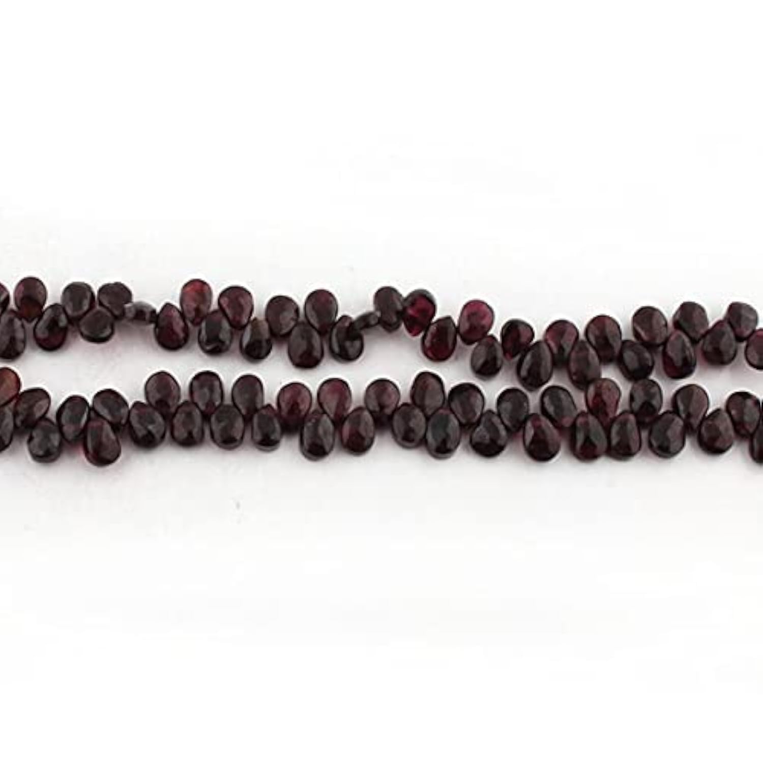 Garnet Gemstone pear drop beads perles facettées en grenat de 6x5mm-7x5mm