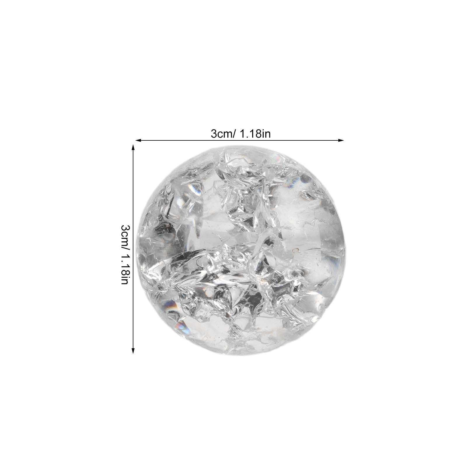 Kristallkugel 2 Stück 3cm Glaskugeln Dekorative Kugeln für Wasserfontänen Ornament und Büro Inklusive Kleiner Glas Skulpturen