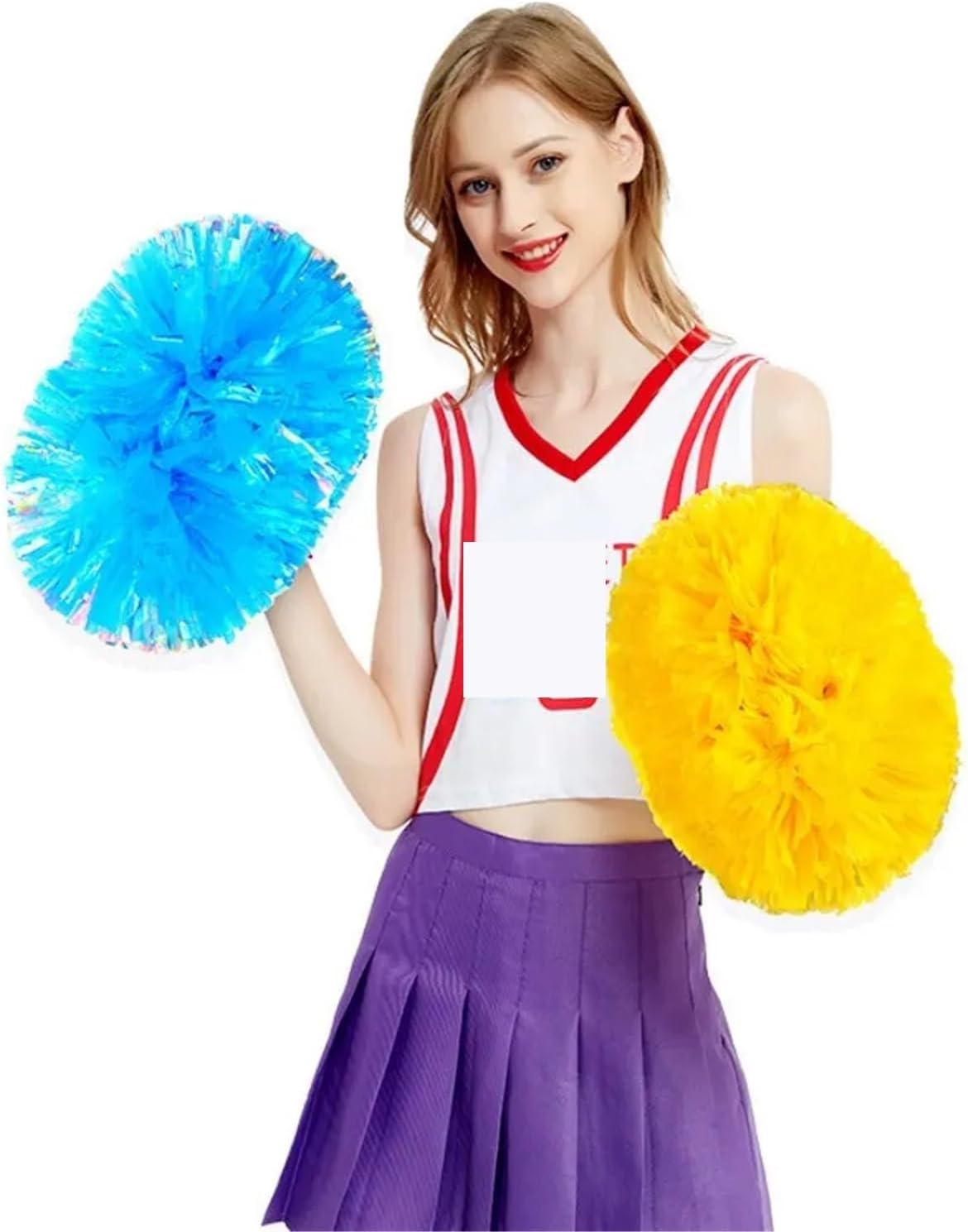 Dance Cheerleading Pompoms, Cheerleading Pom Poms 4 pcs Multicolor
