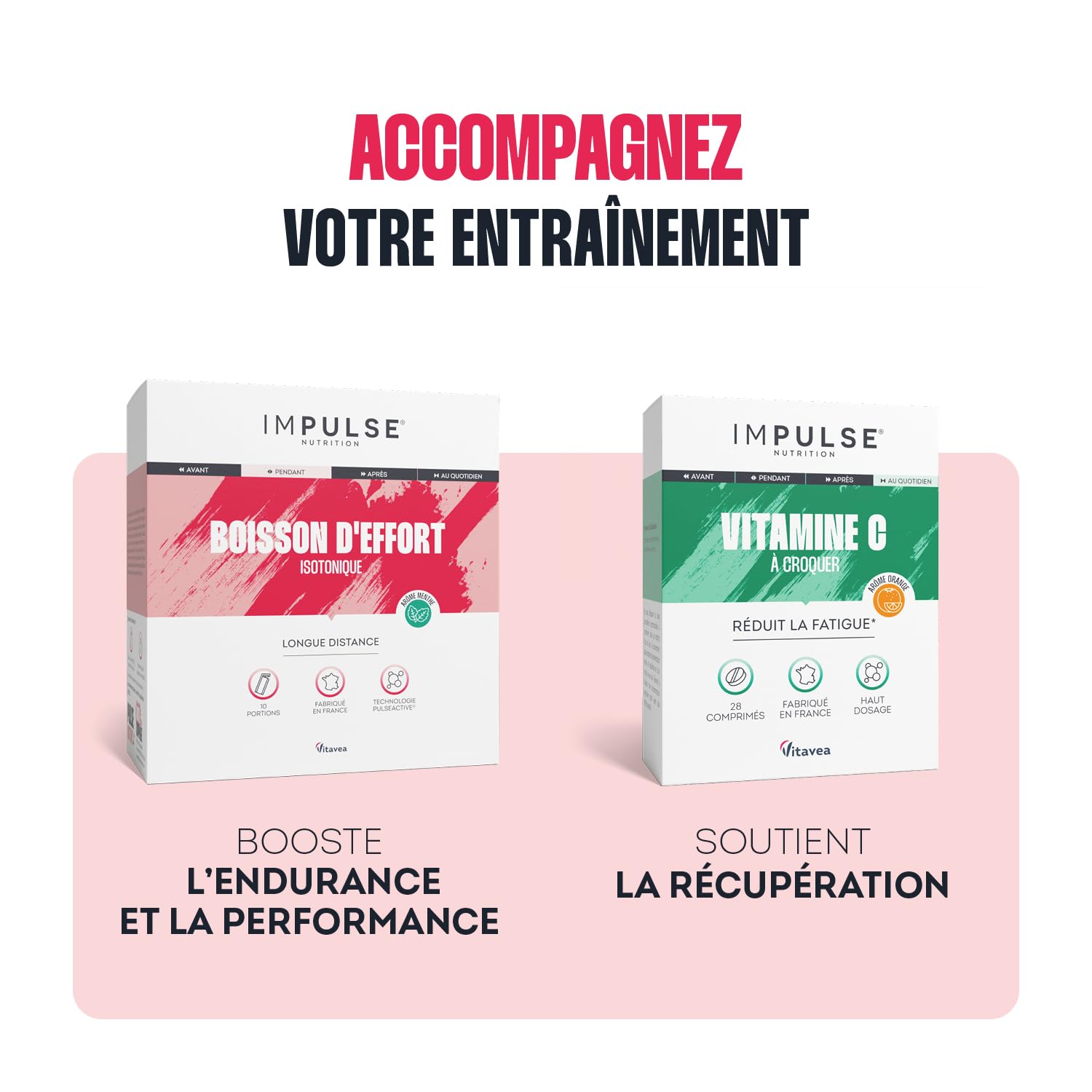 Impulse Nutrition - Boisson isotonique d’effort Saveur Menthe avec 3 glucides, électrolytes, BCAA - Énergie, Hydratation, Récupération - Pour les Longues distances - 10 sachets - Fabriqué en France