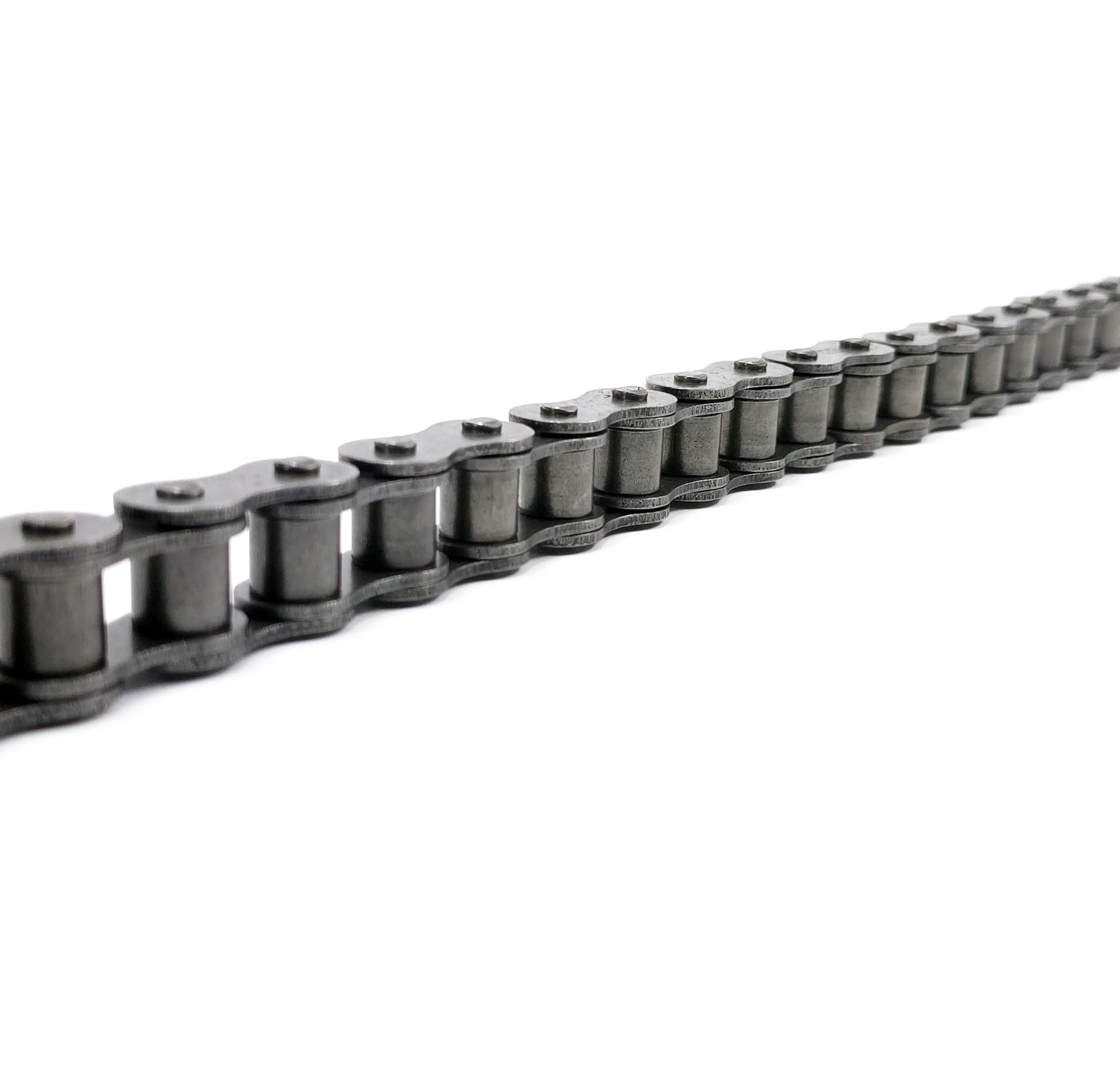 Rollenkette 12A-1 (60-1) 5m / 500cm – Einfachkette Antriebskette Agrarkette DIN/ISO 606 ANSI 60 Teilung 19,05 mm inkl. Verbindungsglied Landmaschinen Kettentrieb Ersatzkette – Ozdowski
