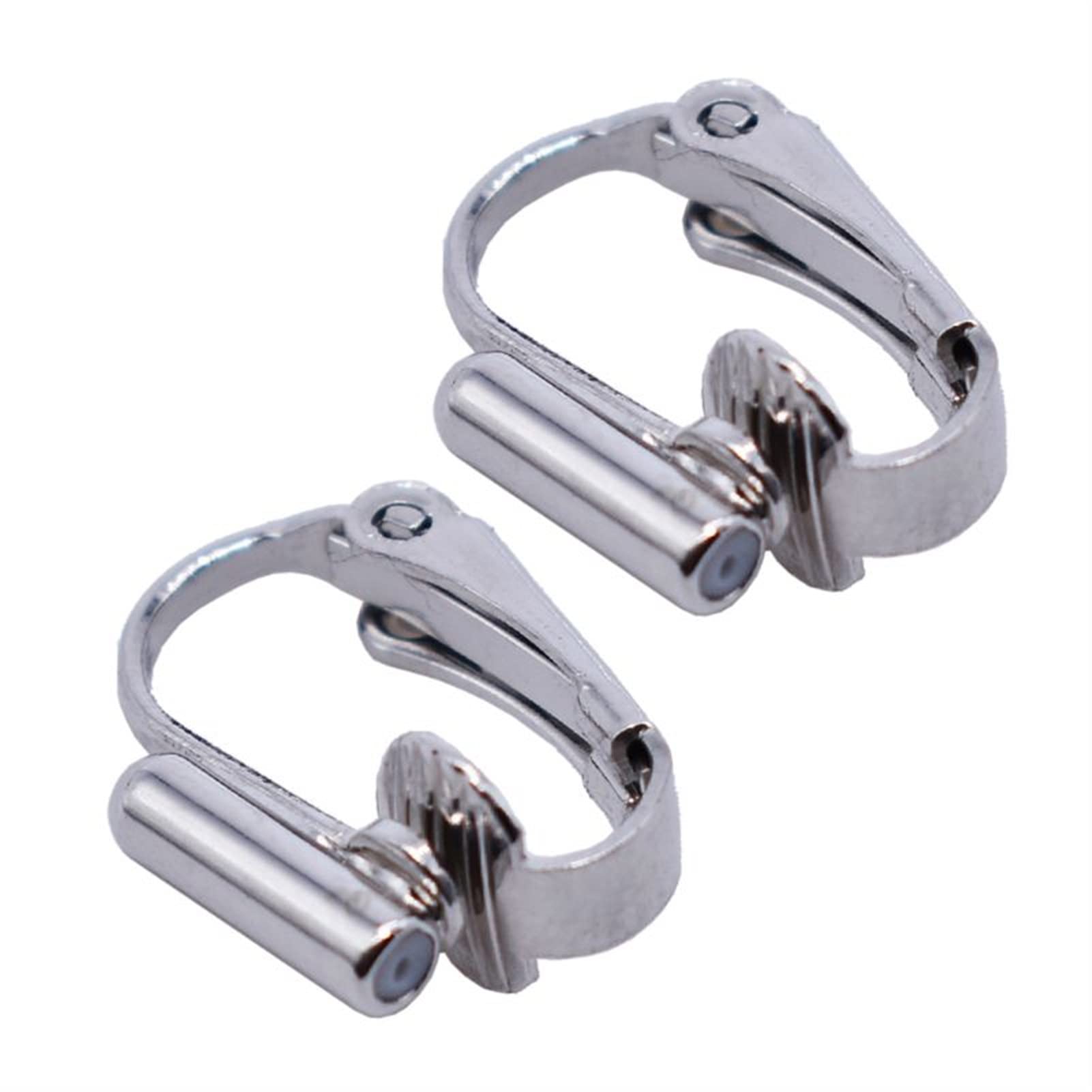 GMYQ Clip-on Earring Converter 1 Pair DIY Clip-on Earring Converters Jewelry Findings for None Pierced Ears (Color : Silver)