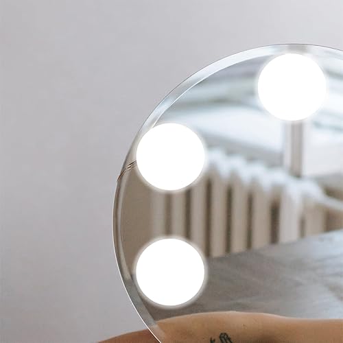 Miniatura 2 de Bombillas LED ajustables para espejo de maquillaje, lámpara de tocador regulable con tres modos de color, fácil instalación, luces de espejo de