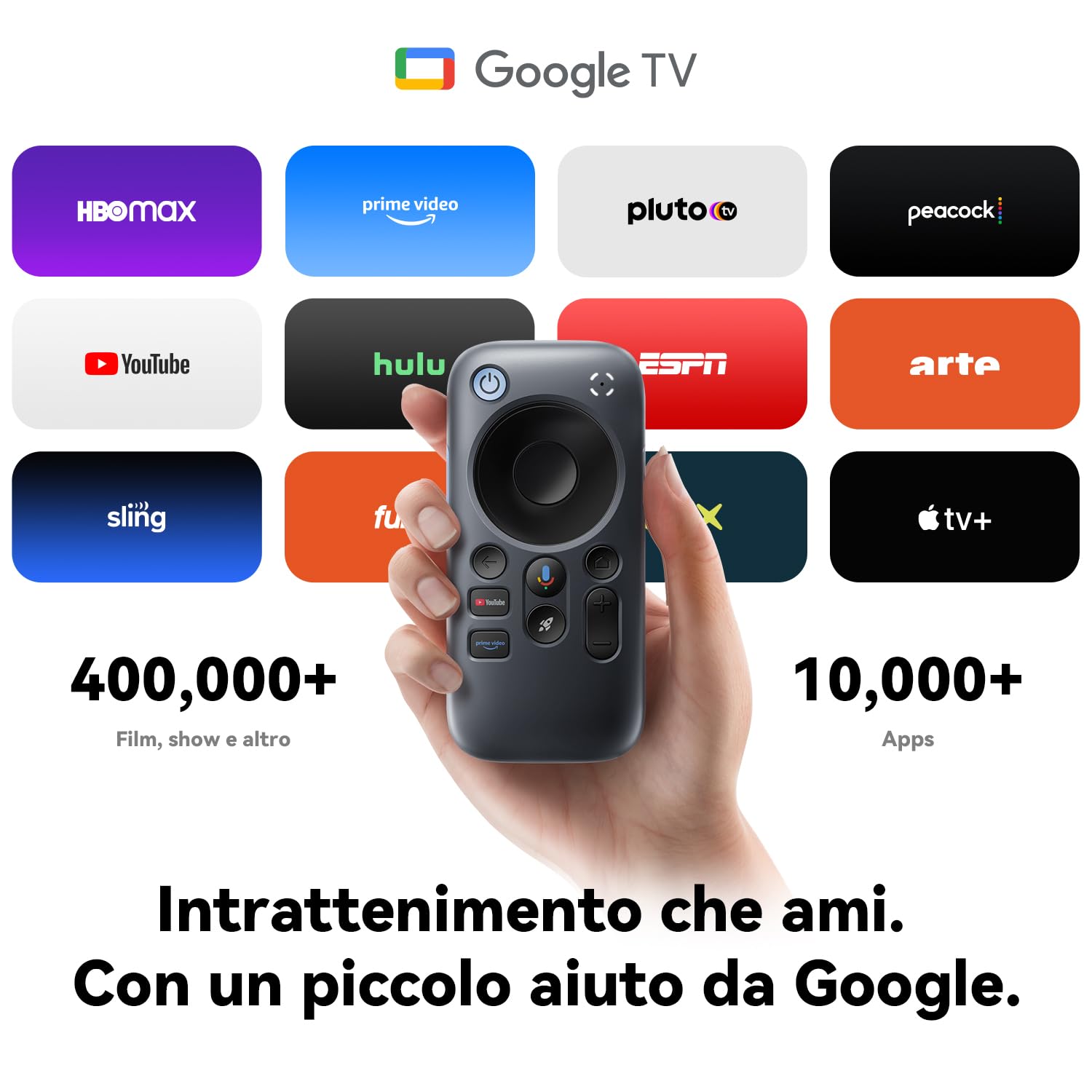 RayNeo Pocket TV – Dispositivo GTV Portátil Certificado (No para Netflix), Compatible con Gafas AR/XR Air 3s/Air 2s/Air 2, Smart TV Portátil con Wi-Fi y Múltiples Series de TV/Películas