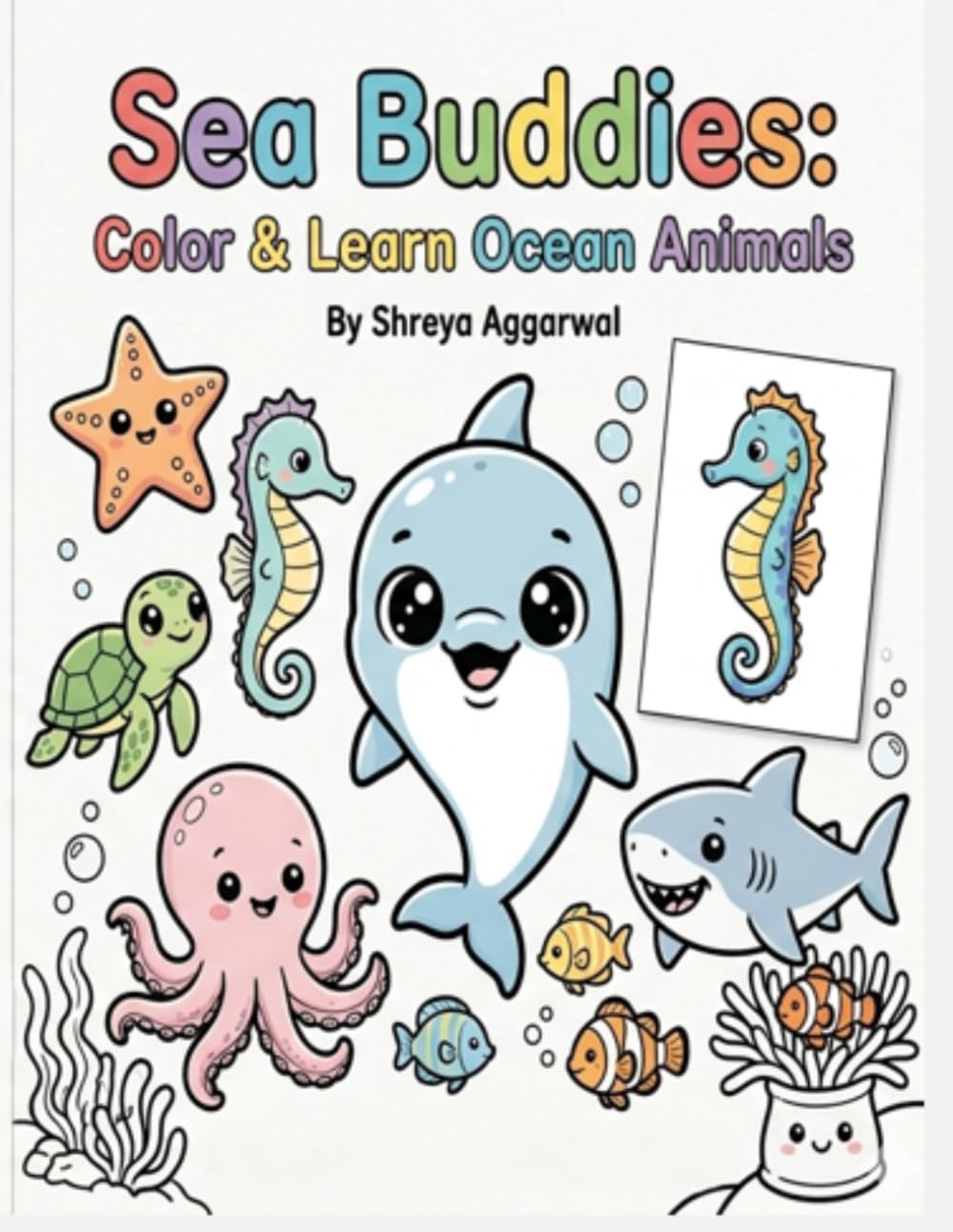 Sea Buddies: Color and learn ocean animals