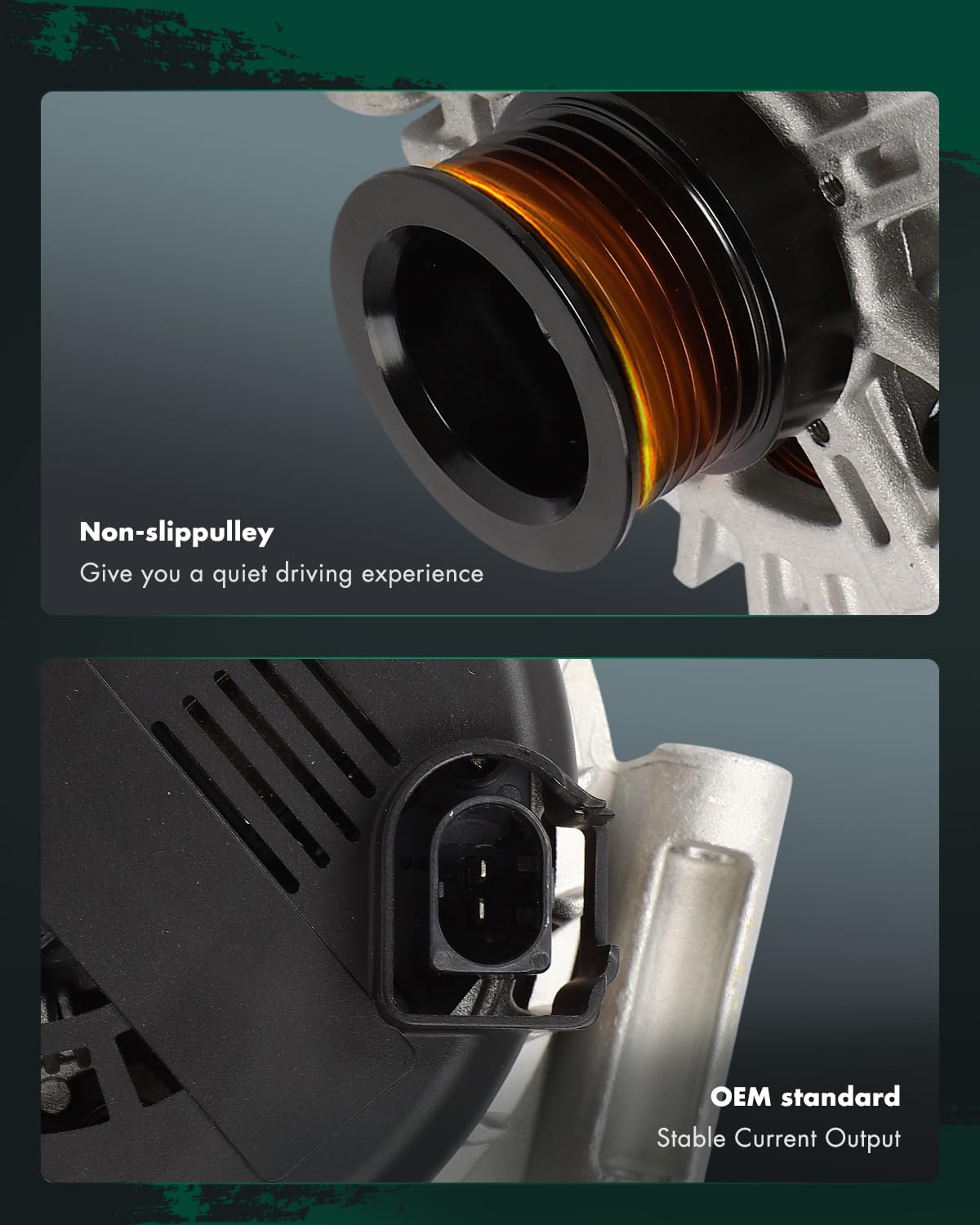 SCITOO Alternator Fits for Mercedes-Benz ML550 V8 5.5L 5461CC 2008-2011,for Mercedes-Benz R350 V6 3.5L 3498CC 2008-11,for Mercedes-Benz R350 V6 3.5L 3498CC 213CID 10-11 12V 180Amp CW S6 Pulley 11455