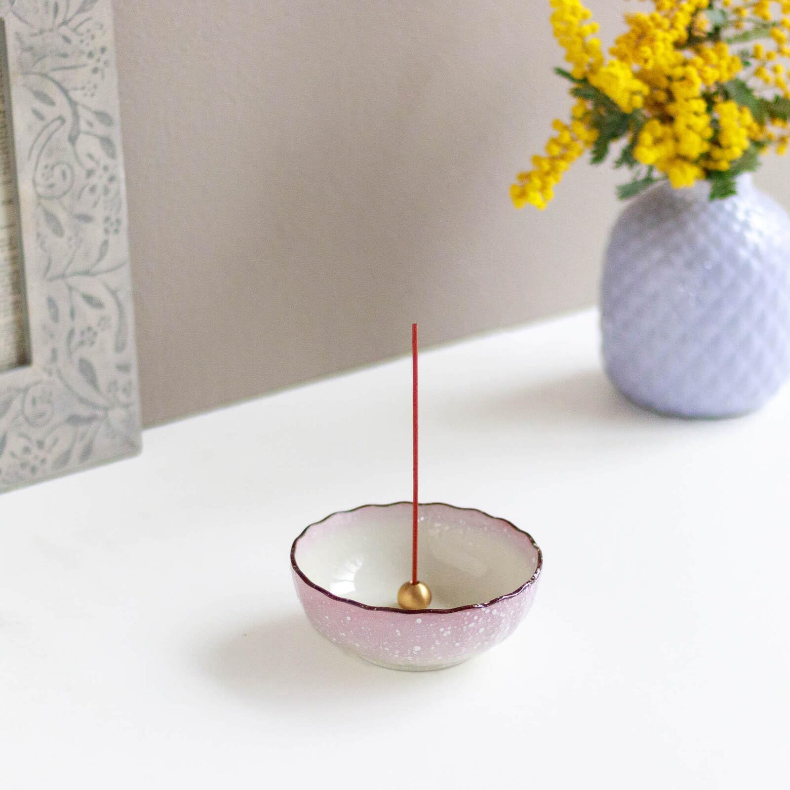 Asayu Japan Lotus Incense Holder for Sticks 4.1 inch (105mm) - Image 3