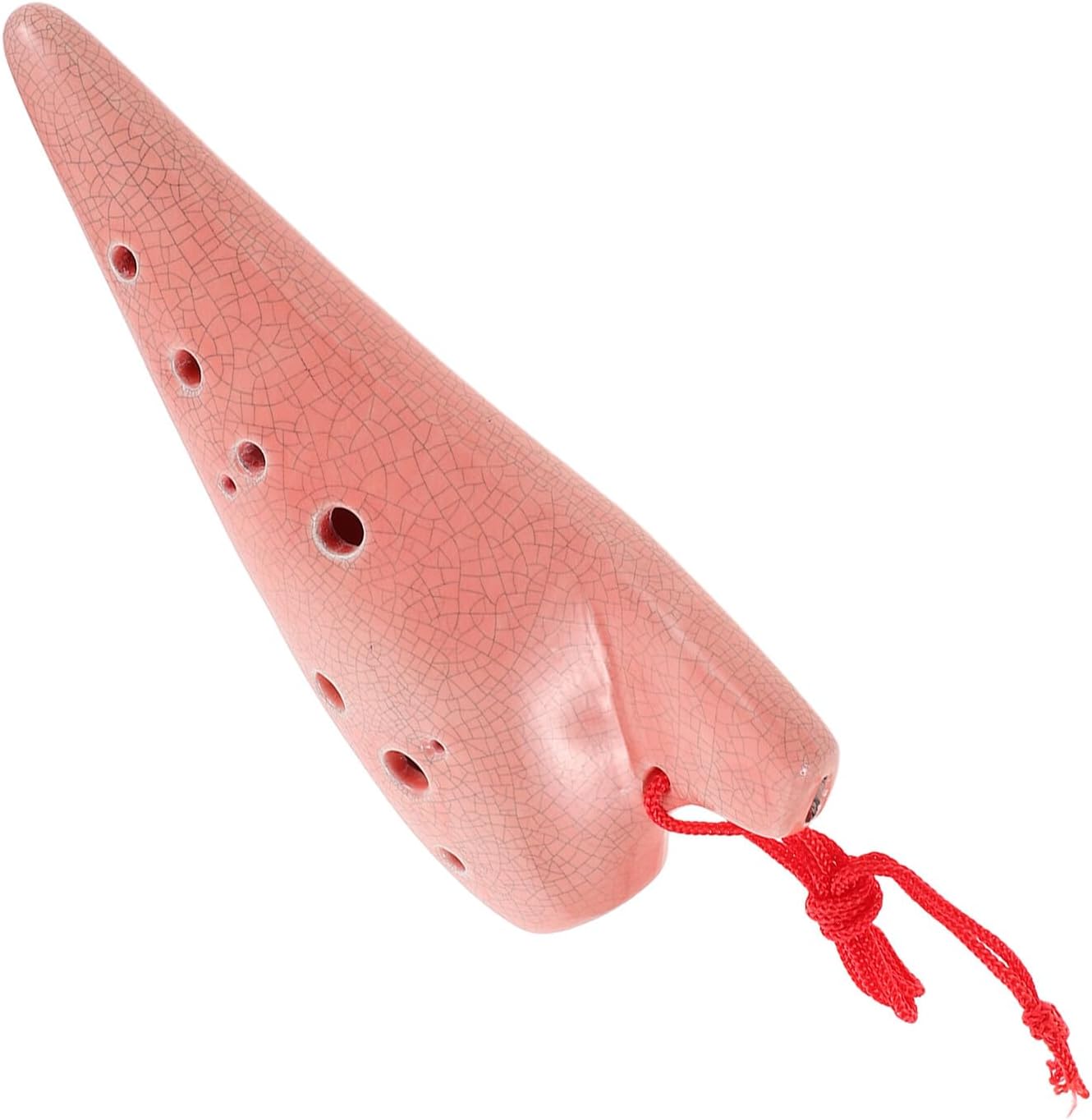 Ceramic 12-hole Alto C Ocarina Wind Instrument for Beginners with Storage Bag – Musical Woodwind Instrument for Students and Adults