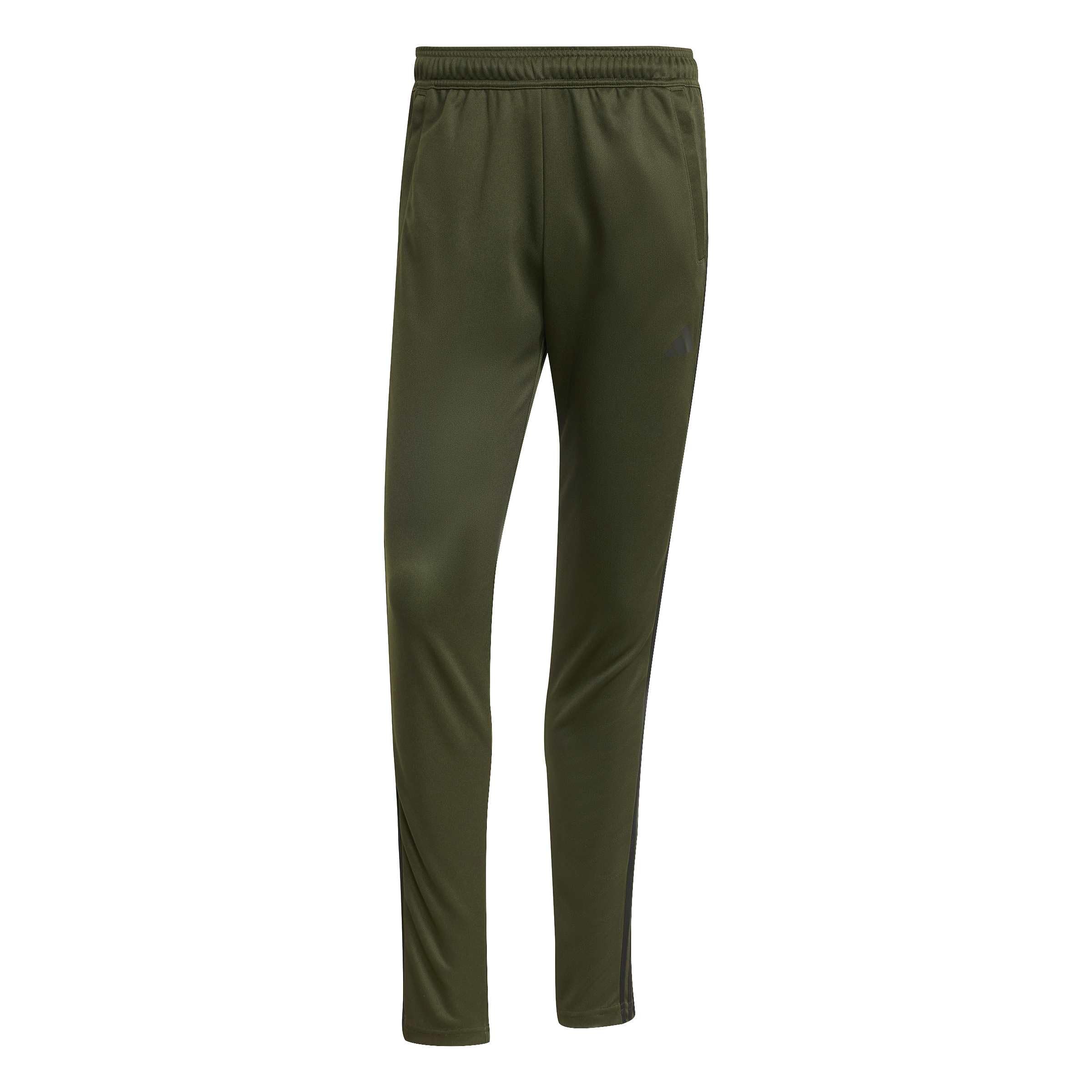 adidas Herren Train Essentials 3-Stripes Training Pants, Night Cargo/Black, M