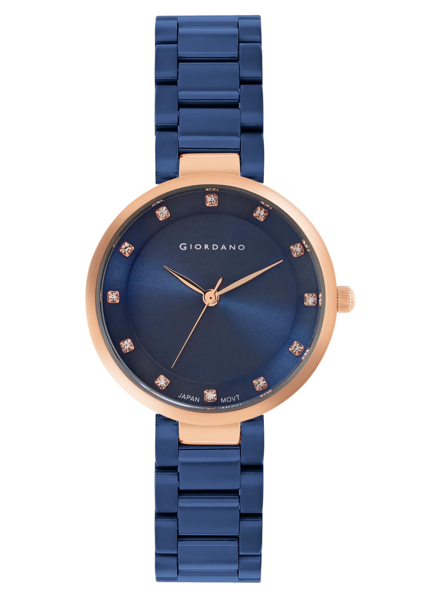 Giordano Analog Stylish Watch for Women Water Resistant Fashion Watch Round Shape with 3 Hand Mechanism Wrist Watch for Girls & Ladies to Compliment Your Look/Ideal Gift for Female - GZ-60073 (B0C7H83HP2) Amazon Price History, Amazon Price Tracker
