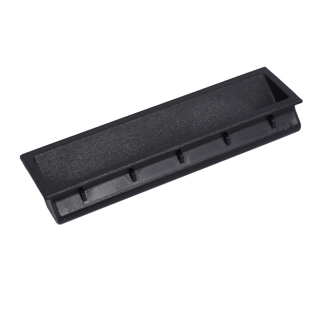 Potubi One Color Cabinet Cupboard Sliding Door Plastic Rectangular Flush Pull Handle Black