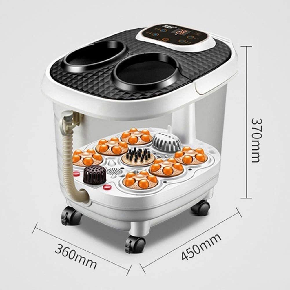 Pediluvio termale Massager, motorizzato Shiatsu Roller Massaggiare Agopuntura Point, con Telecomando, conversione di frequenza, Tempo Regolabile e Temperatura, la Toccare-Chiave