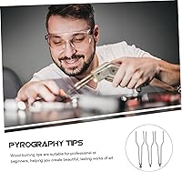Vista 4 de Uonlytech Puntas de grabado de punta de pirógrafo para madera, accesorios para quemar madera, accesorios para quemar madera, herramientas