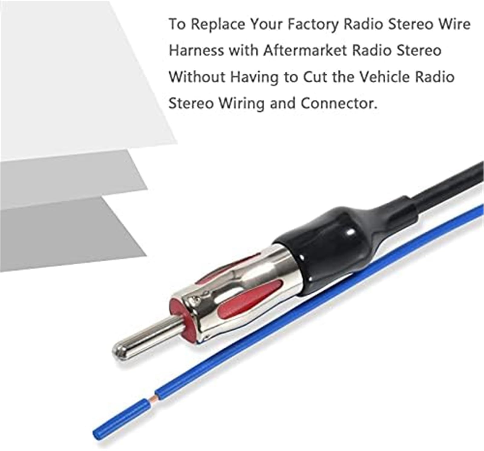 Cablaggio stereo radio for veicoli con adattatore for connettore