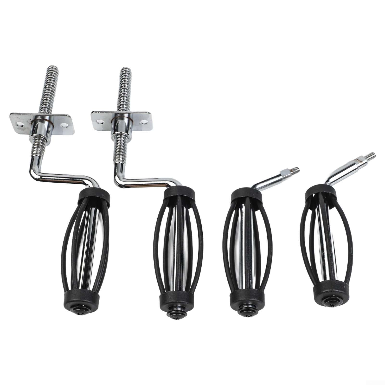 Maniglia per barbecue per Traeger e altre marche, filettatura da 12 mm, ricambio in acciaio inox, presa sicura ad alto calore per affumicatori e stufe a legna (A)