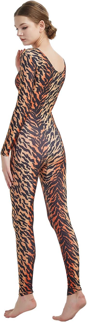 Full Bodysuit Womens Long Sleeve One Piece Jumpsuit Spandex Zentai Unitard - Image 4