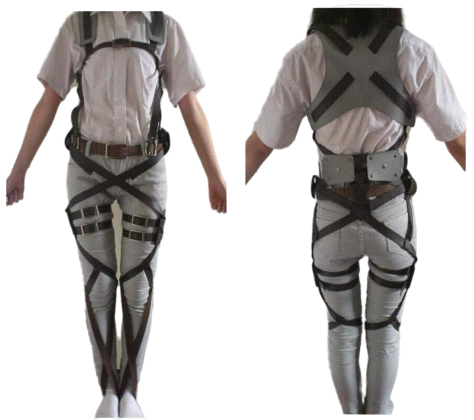 SAGGION Shingeki No Kyojin Recon Corps Belt Hookshot Costume Cosplay Costumes Ackerman Harness Belt