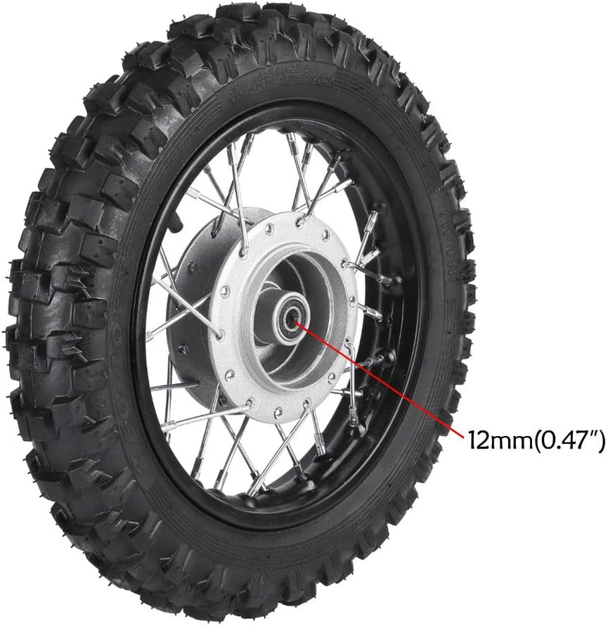 TDPRO Front 2.5-10 10" Wheel Tire and Rim 1.4 x 10 With 12mm Bearing for 50cc CRF50 XR50 Dirt Pit Bike