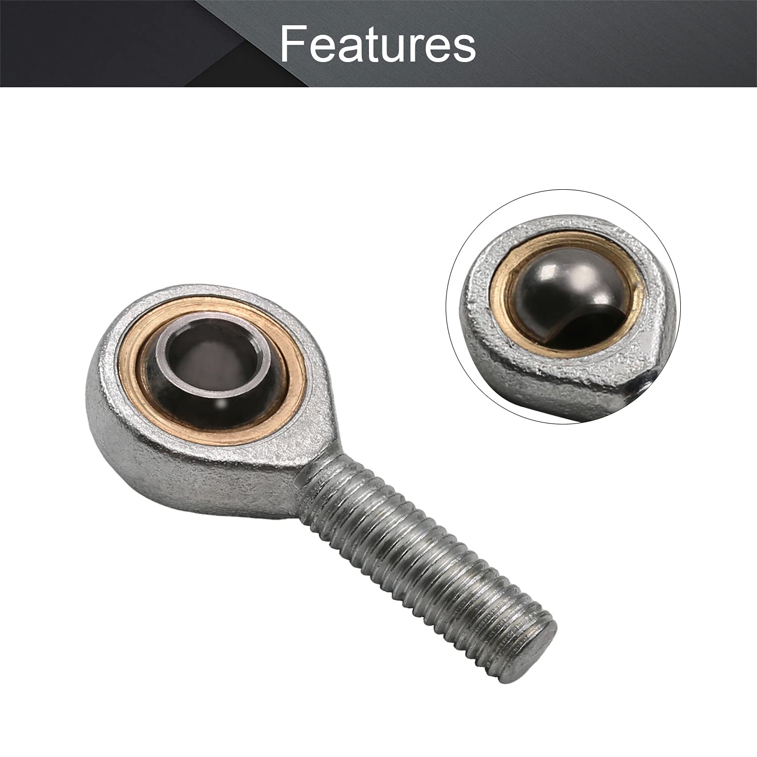 Othmro Rod End Joints Bearings 10mm SAL10T/K Bore Economy Male Left-Hand Rod Ends Bearing Thread CNC Equipment 1Pcs