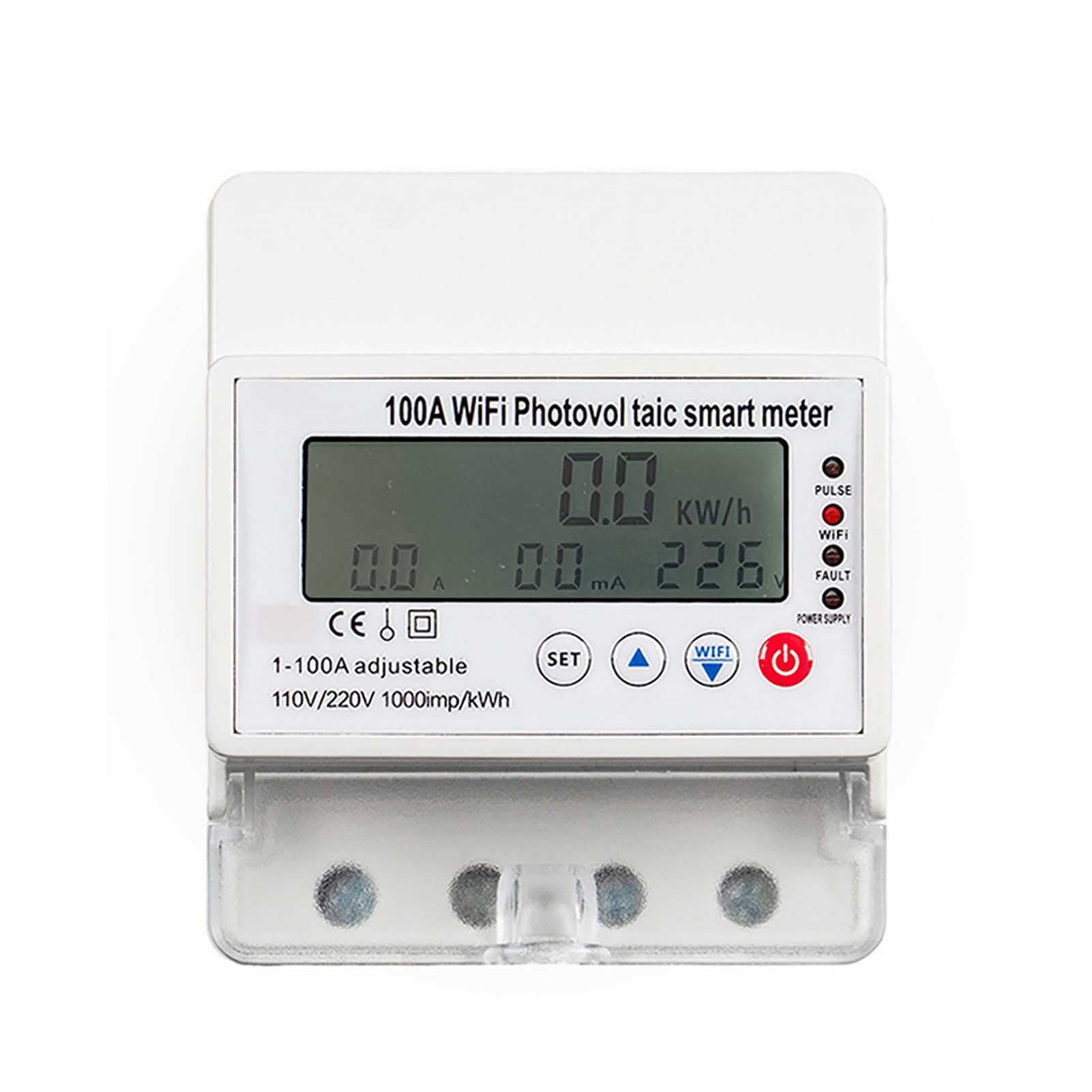 Domary LCD Pannello Solare Contatore Orario Bidirezionale per