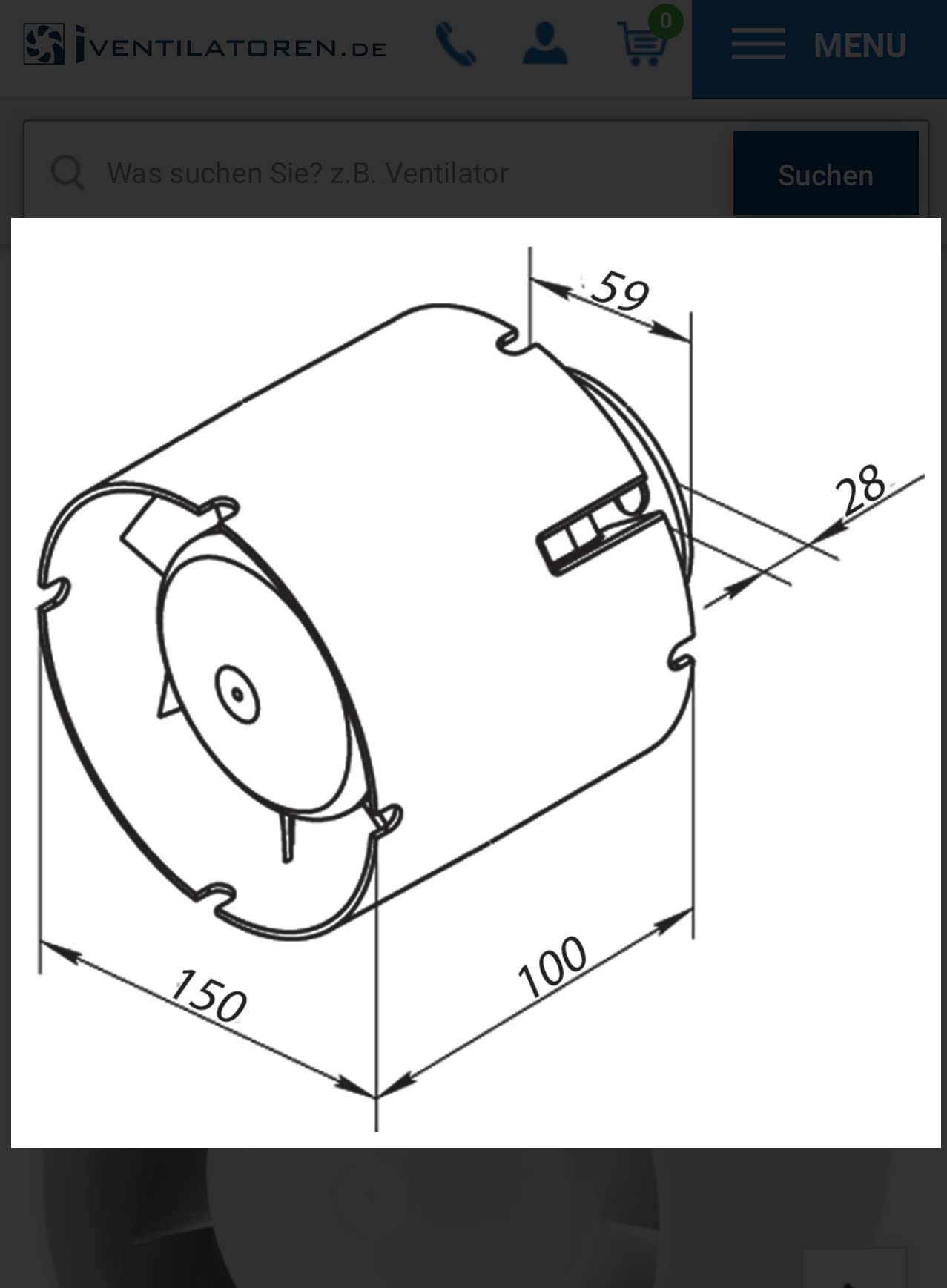 Kanaalbuisventilator, buisinzet, afvoerluchtventilator, stil, 100 mm, 10 cm, 15 W / 105 m³