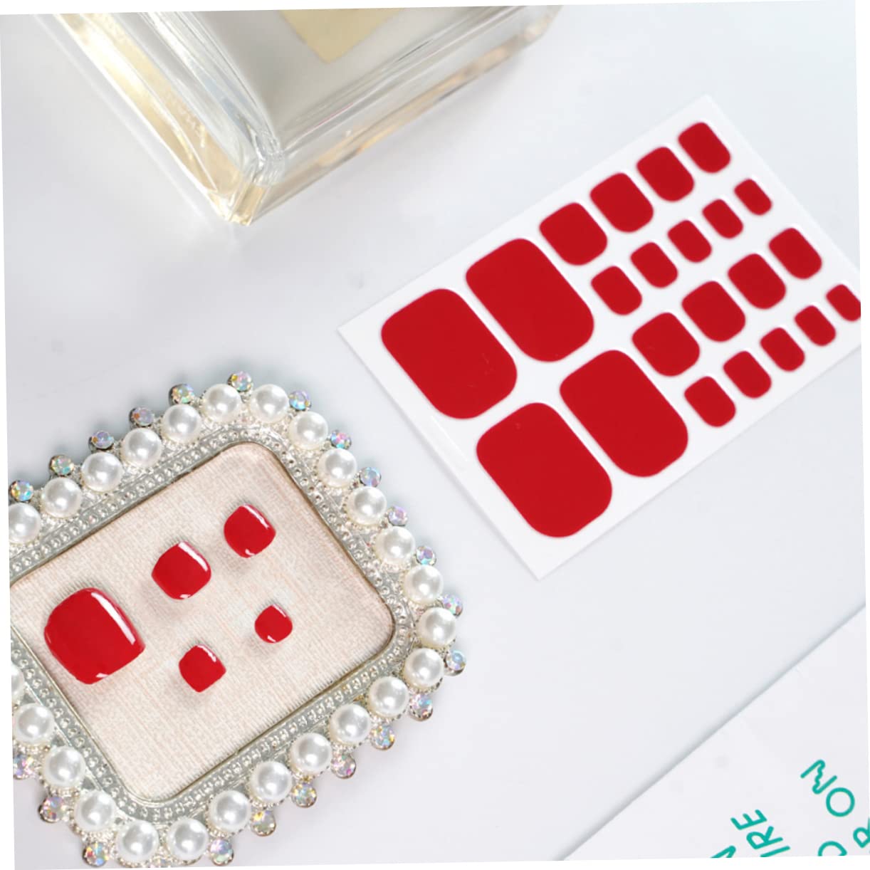 60hojas Pegatinas Decorativas Para Uñas De Pies Calcomanías Autoadhesivas Para Manicura Diseño y Duradero Para Uso Casa y Salón