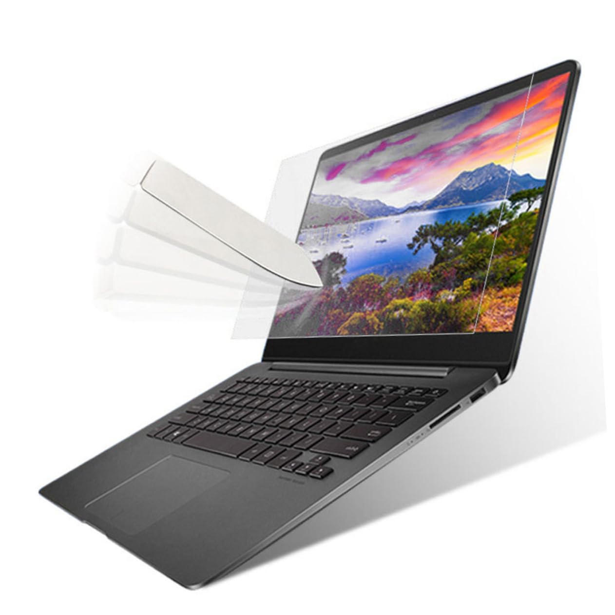 MOLUCKFU Clear Eye Film - Screen Protector for Daily Use Scratch-resistant -static Compatible Relieves Eye Fatigue